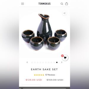 Brand New Tenmokus Sake Set